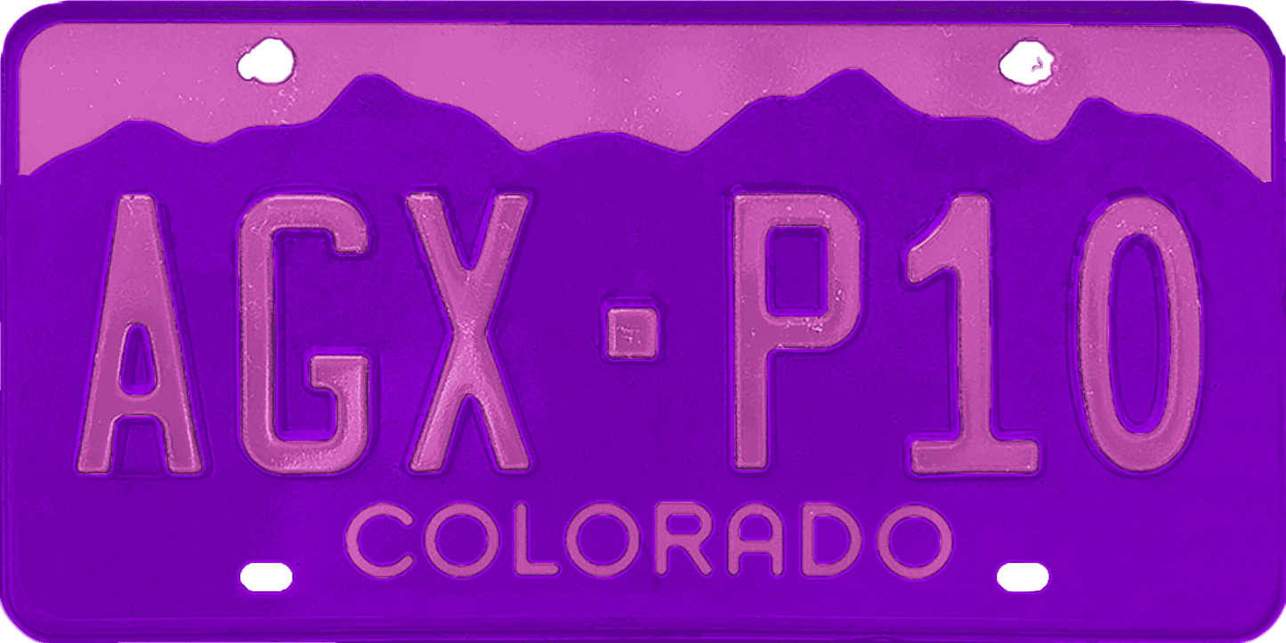 Colorado License Plate Wrap Kit