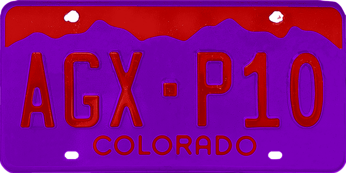 Colorado License Plate Wrap Kit