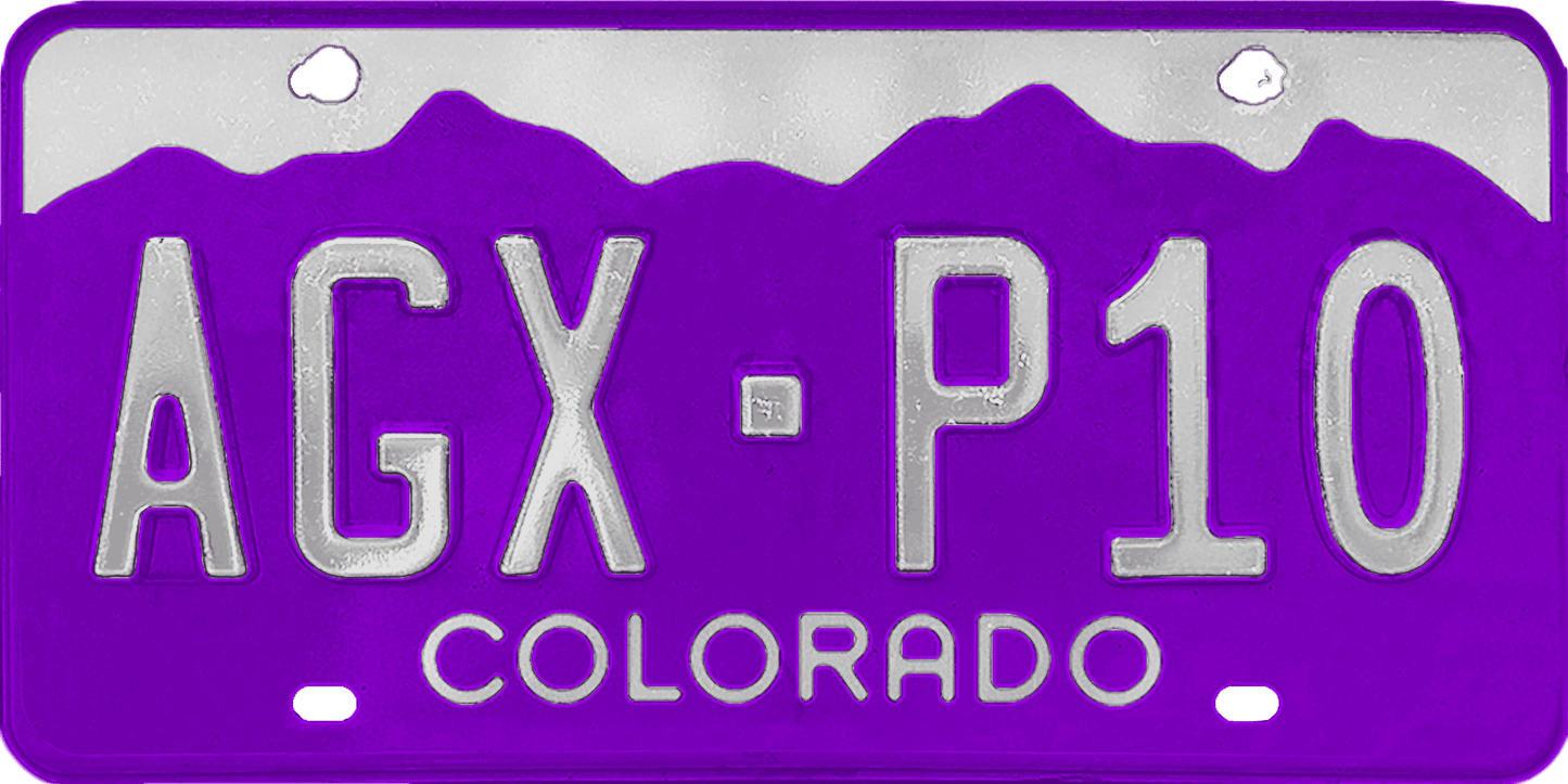 Colorado License Plate Wrap Kit