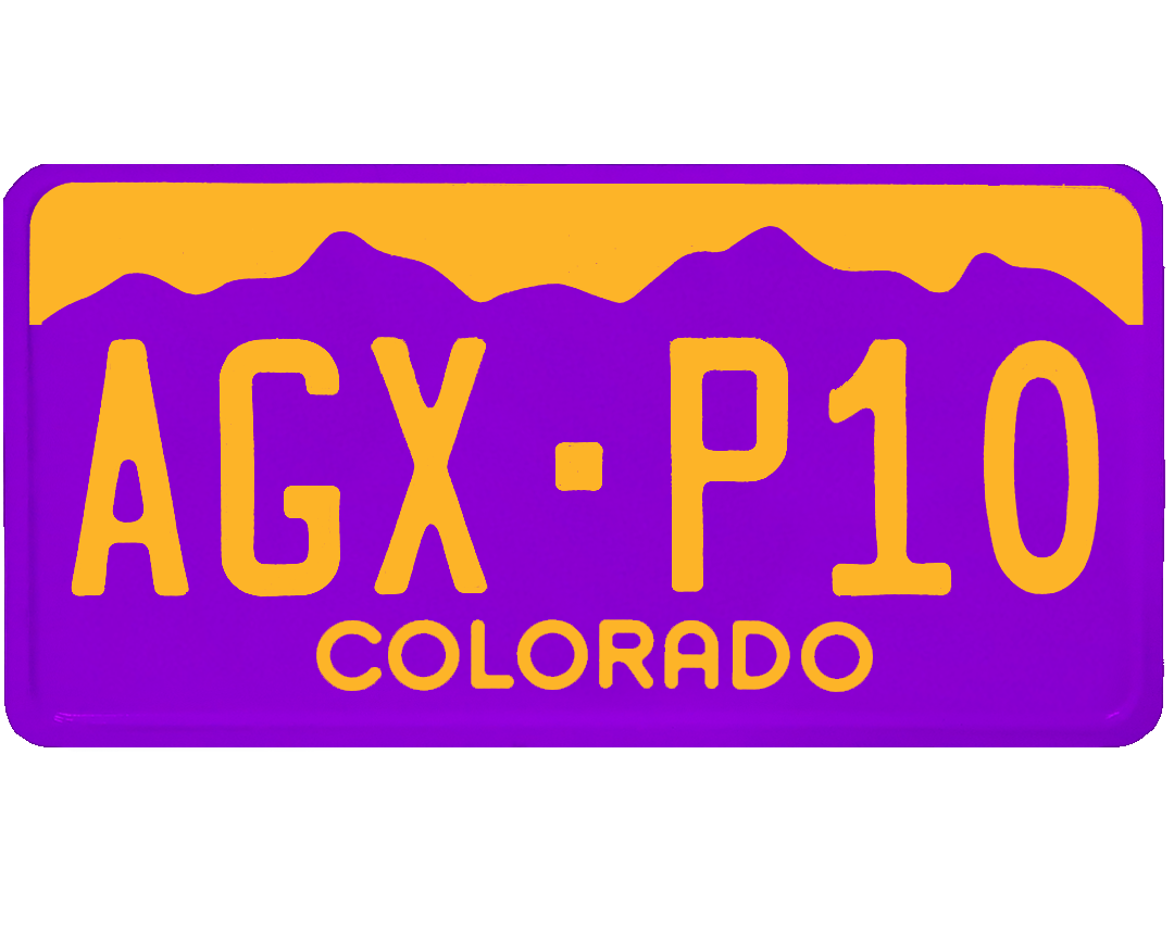 Colorado License Plate Wrap Kit