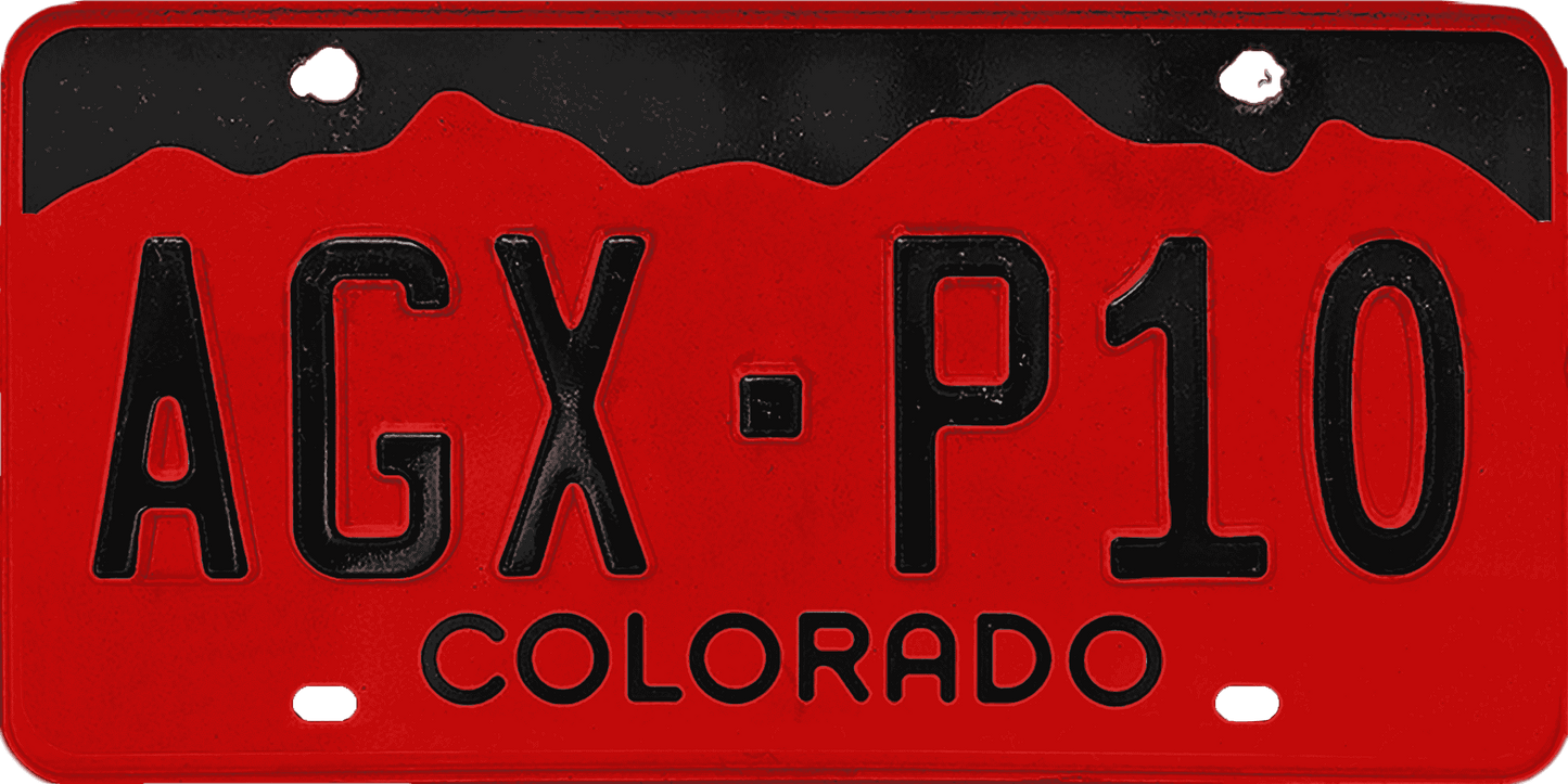 Colorado License Plate Wrap Kit