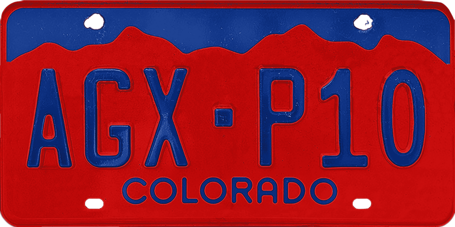 Colorado License Plate Wrap Kit