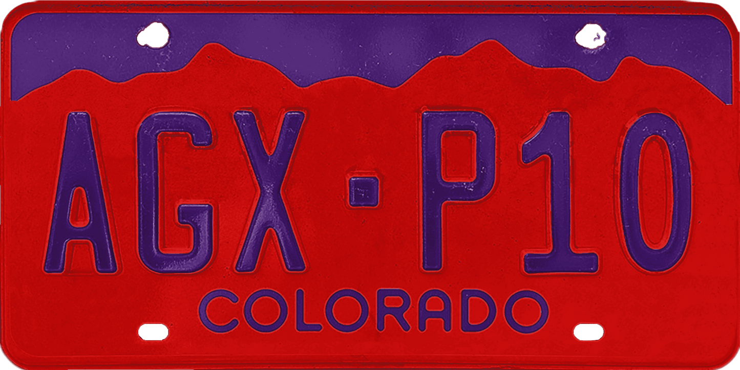 Colorado License Plate Wrap Kit