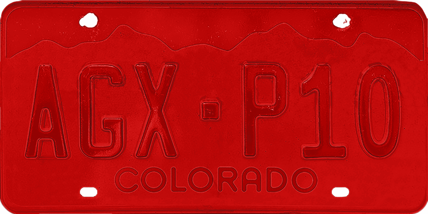 Colorado License Plate Wrap Kit