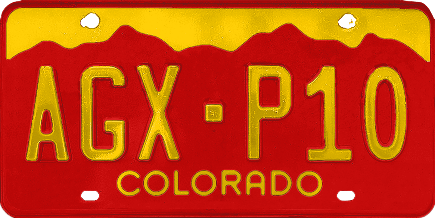 Colorado License Plate Wrap Kit