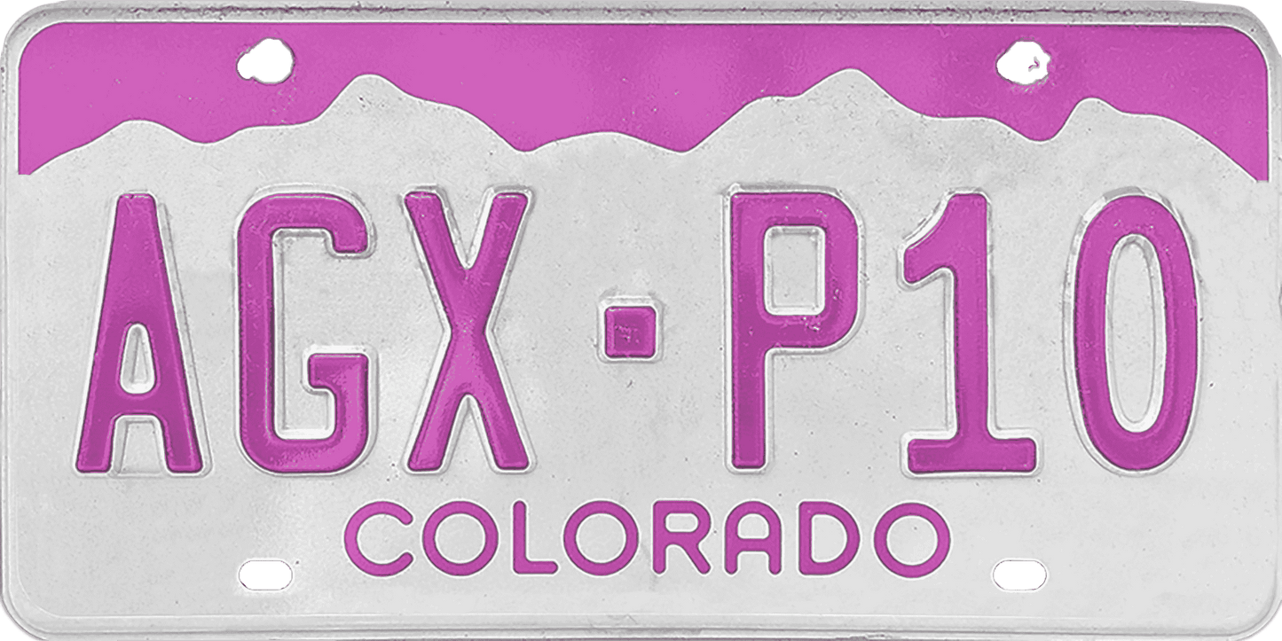 Colorado License Plate Wrap Kit