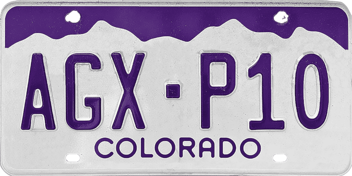 Colorado License Plate Wrap Kit