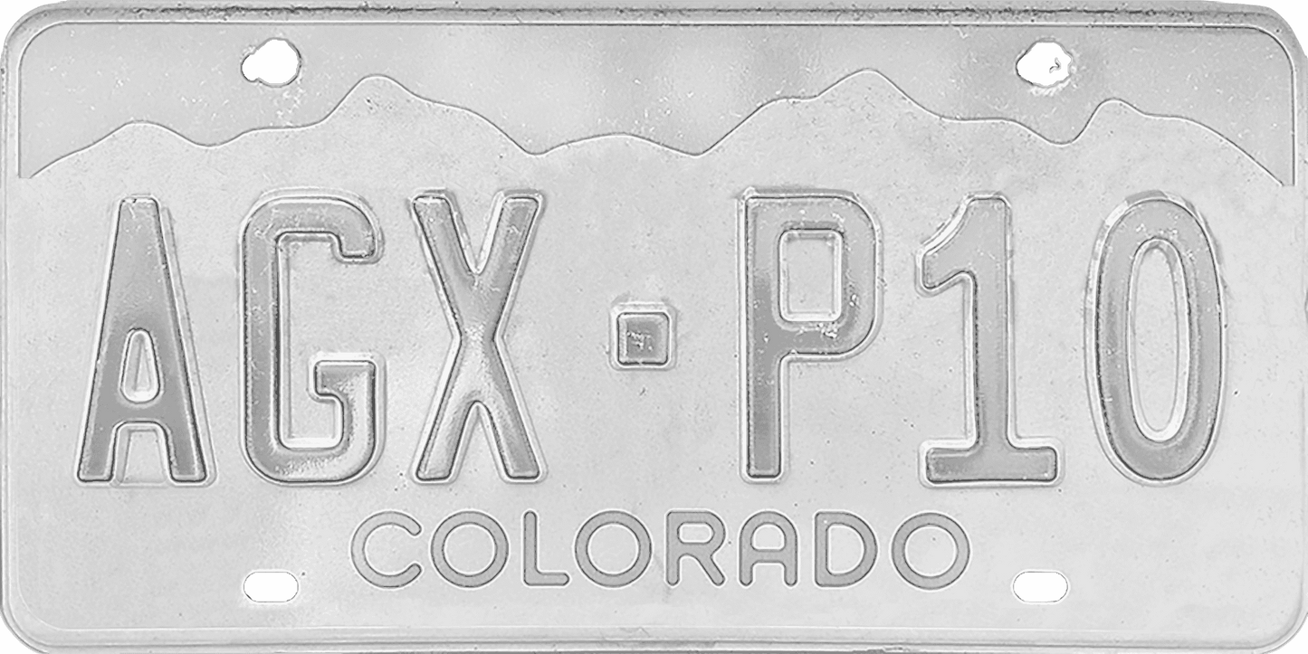 Colorado License Plate Wrap Kit