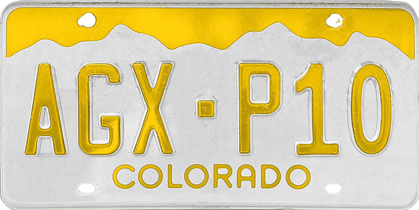 Colorado License Plate Wrap Kit