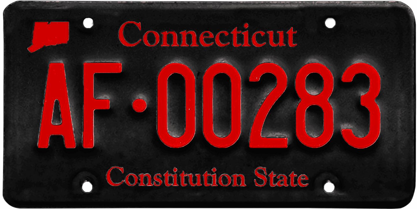 Connecticut License Plate Wrap Kit