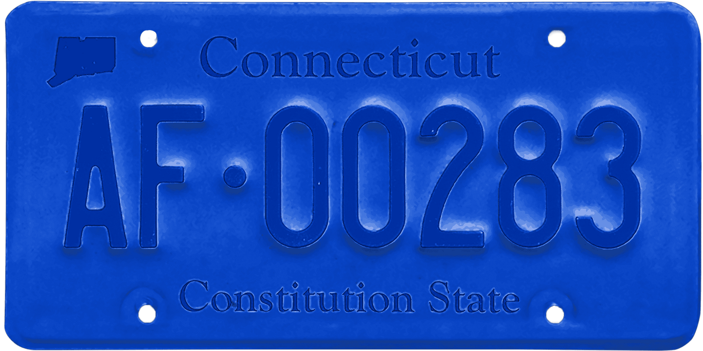 Connecticut License Plate Wrap Kit