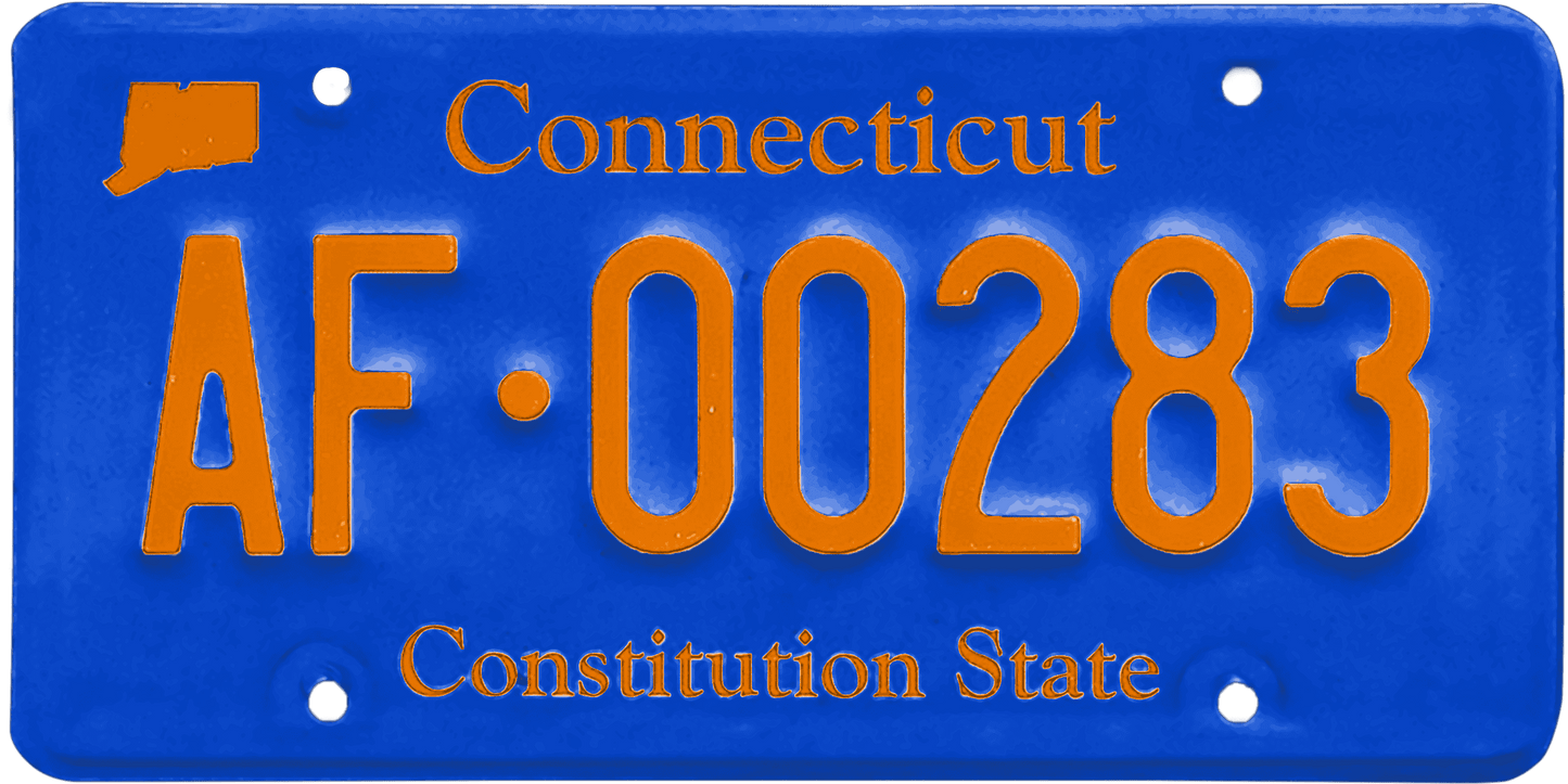 Connecticut License Plate Wrap Kit