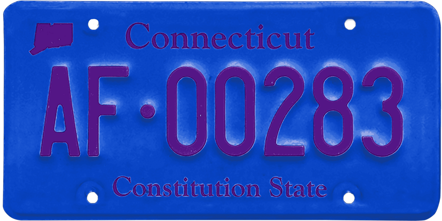 Connecticut License Plate Wrap Kit