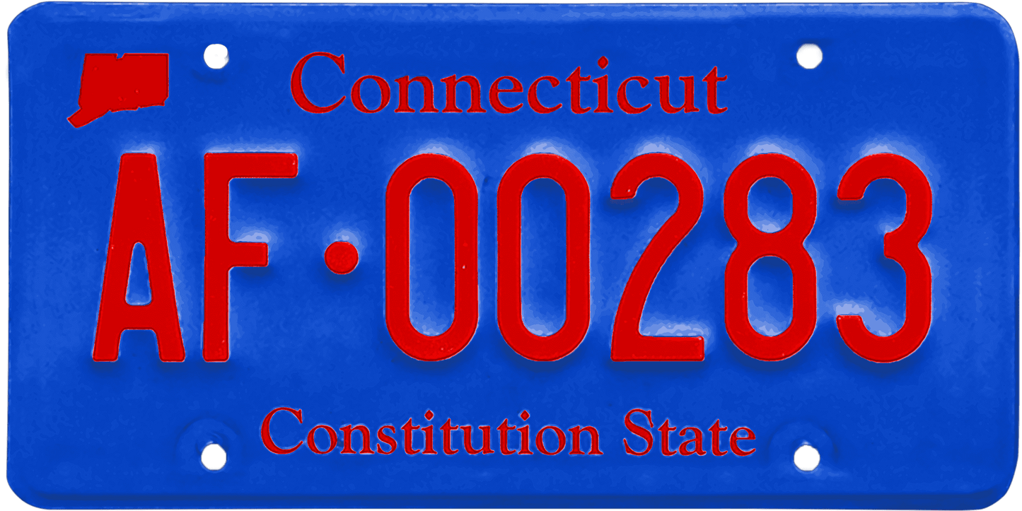 Connecticut License Plate Wrap Kit