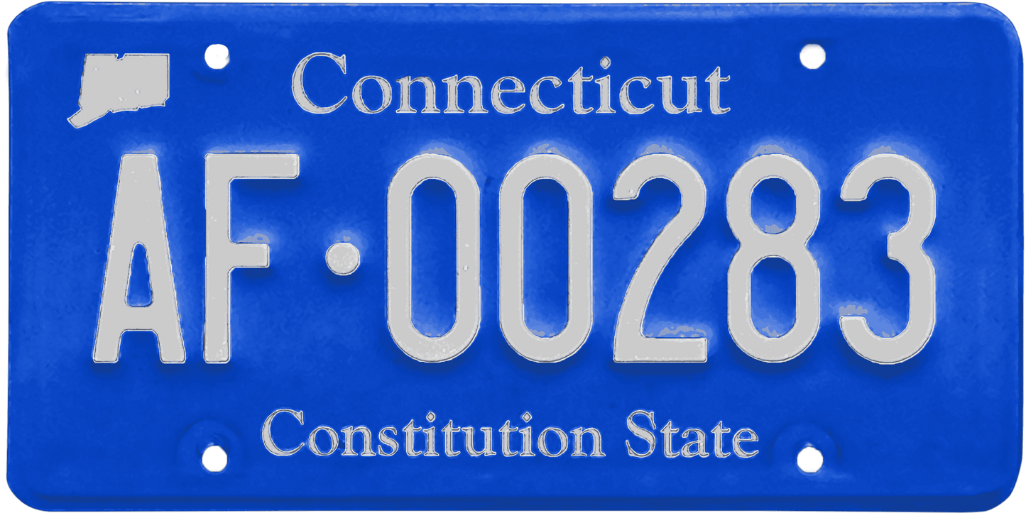 Connecticut License Plate Wrap Kit