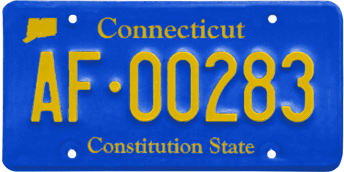 Connecticut License Plate Wrap Kit