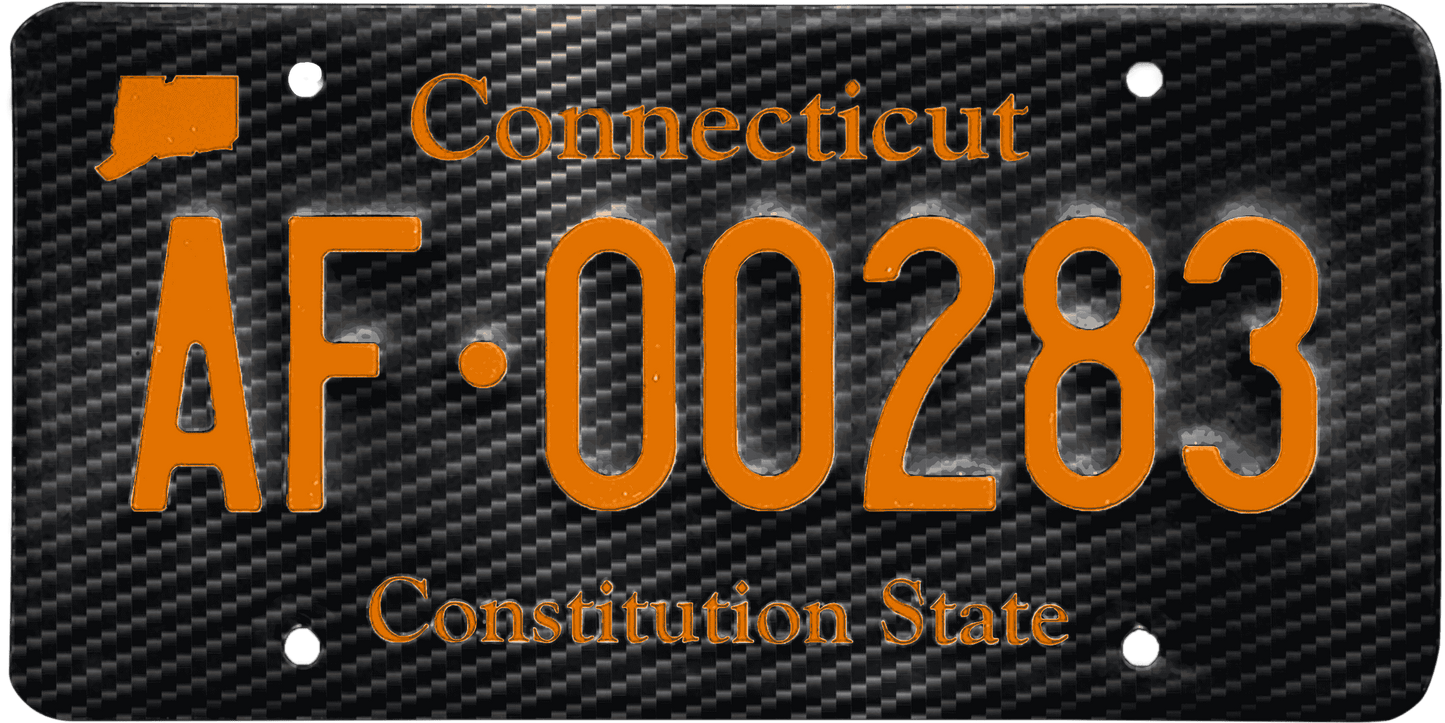 Connecticut License Plate Wrap Kit