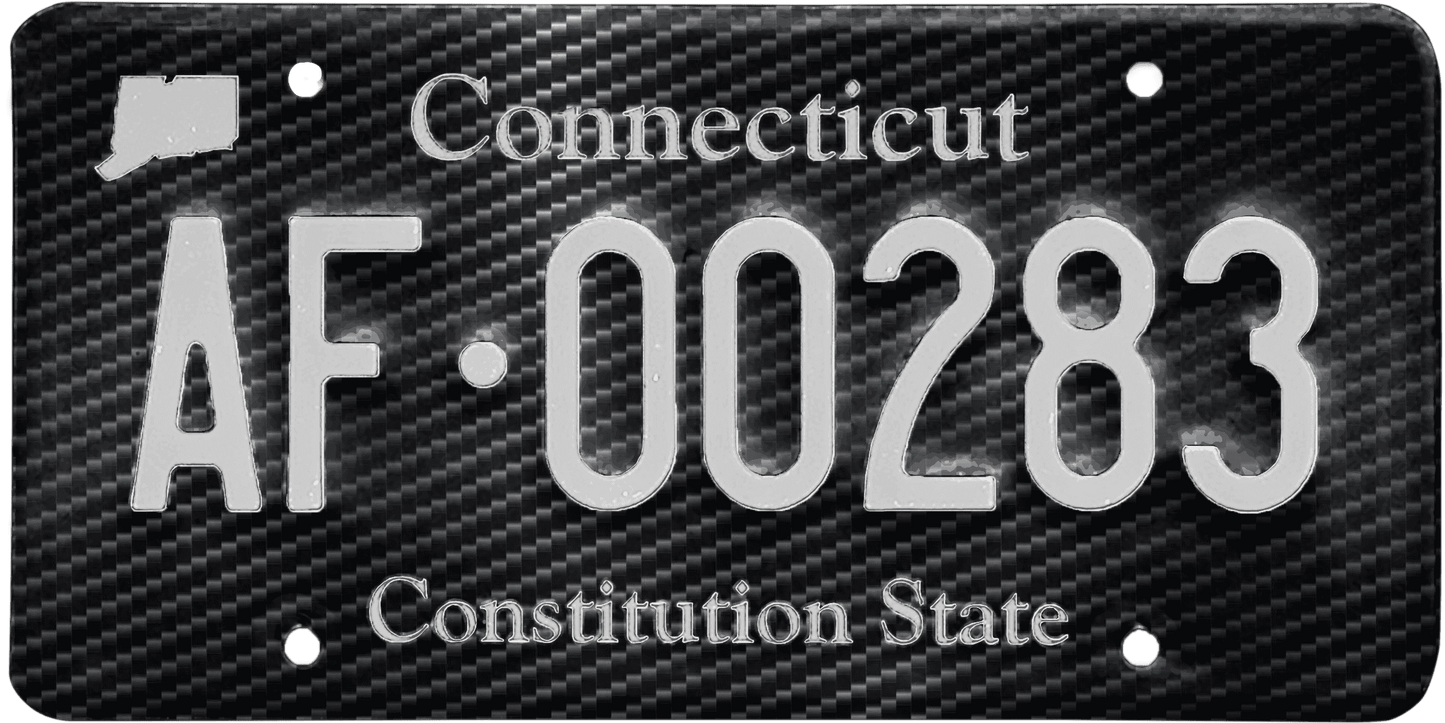 Connecticut License Plate Wrap Kit