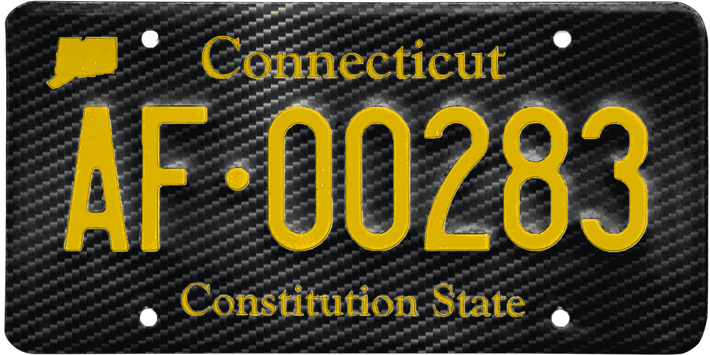 Connecticut License Plate Wrap Kit