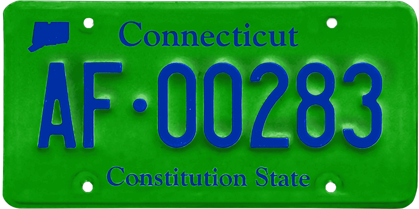 Connecticut License Plate Wrap Kit