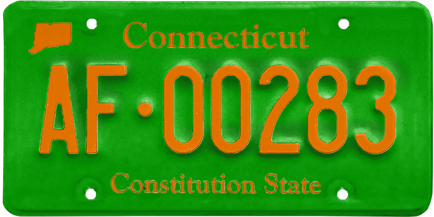 Connecticut License Plate Wrap Kit