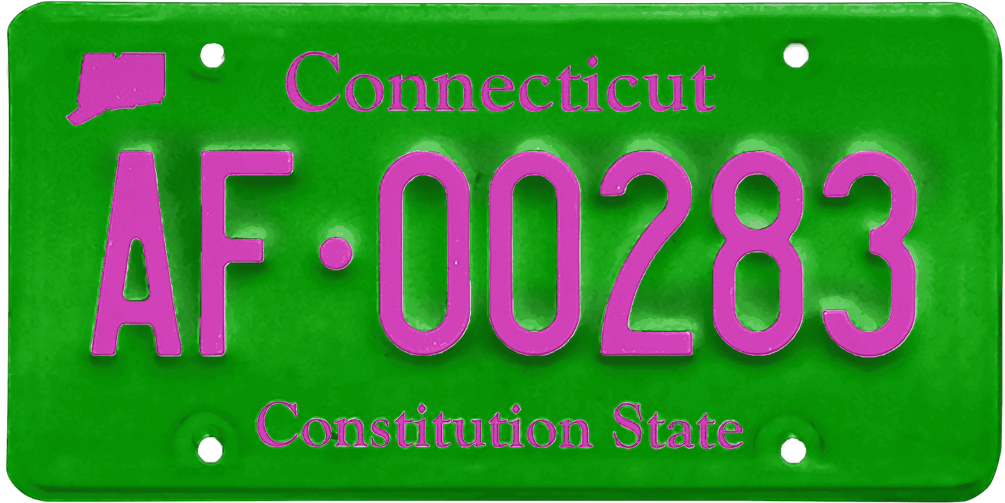 Connecticut License Plate Wrap Kit