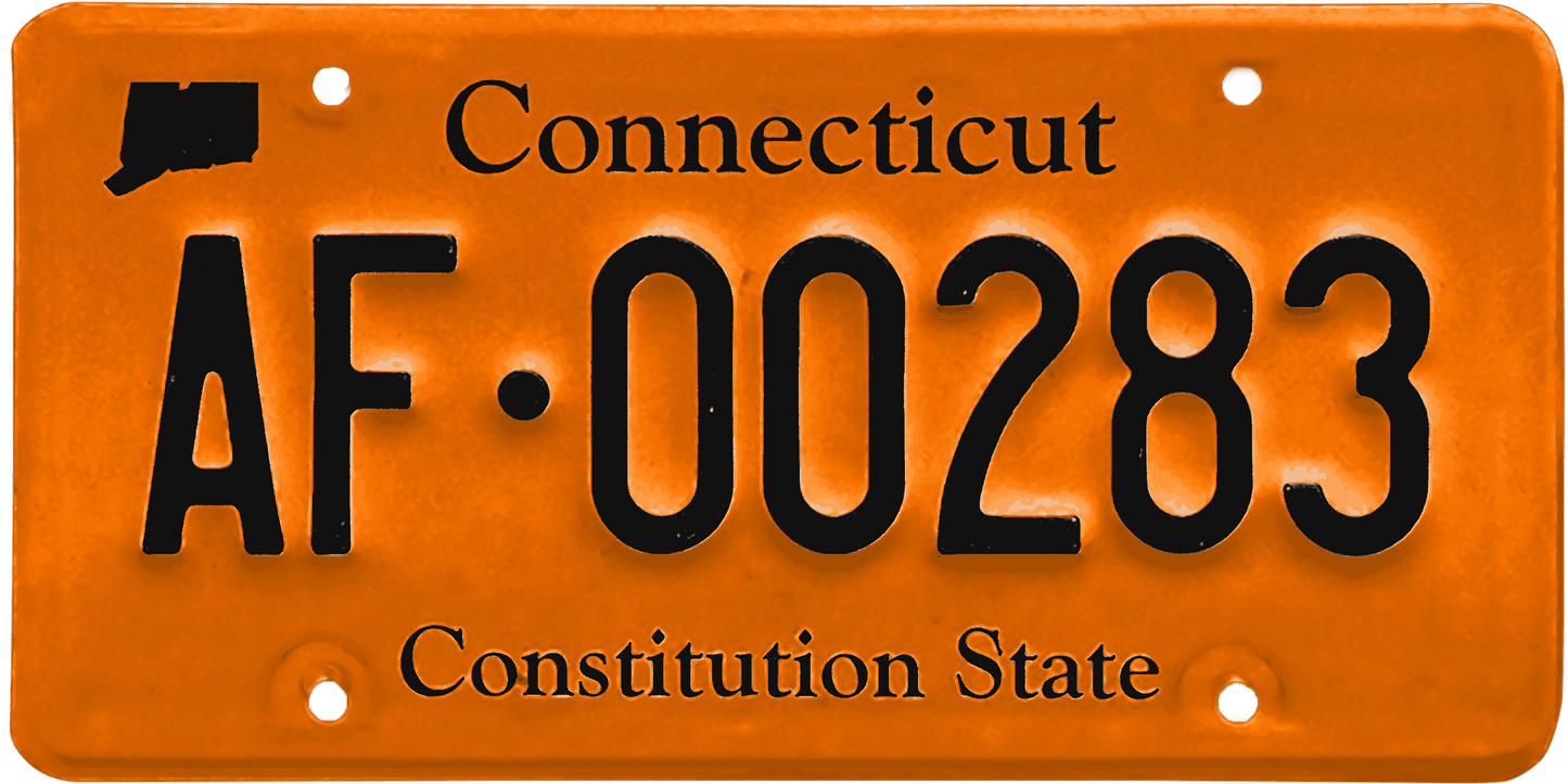 Connecticut License Plate Wrap Kit