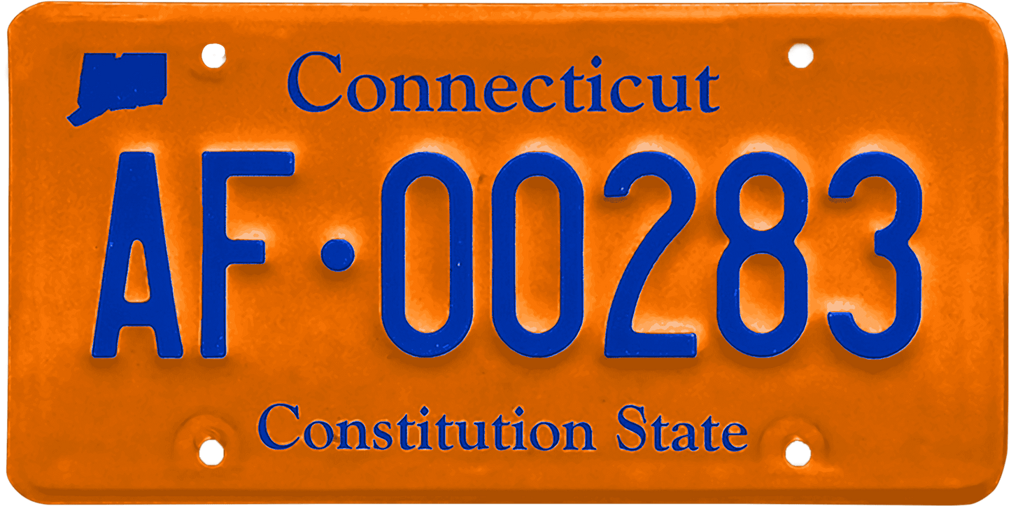 Connecticut License Plate Wrap Kit