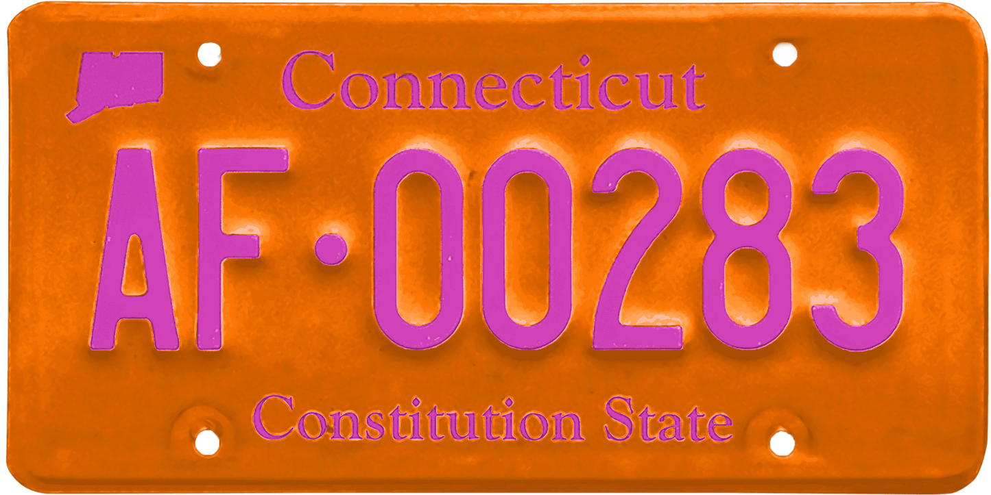 Connecticut License Plate Wrap Kit