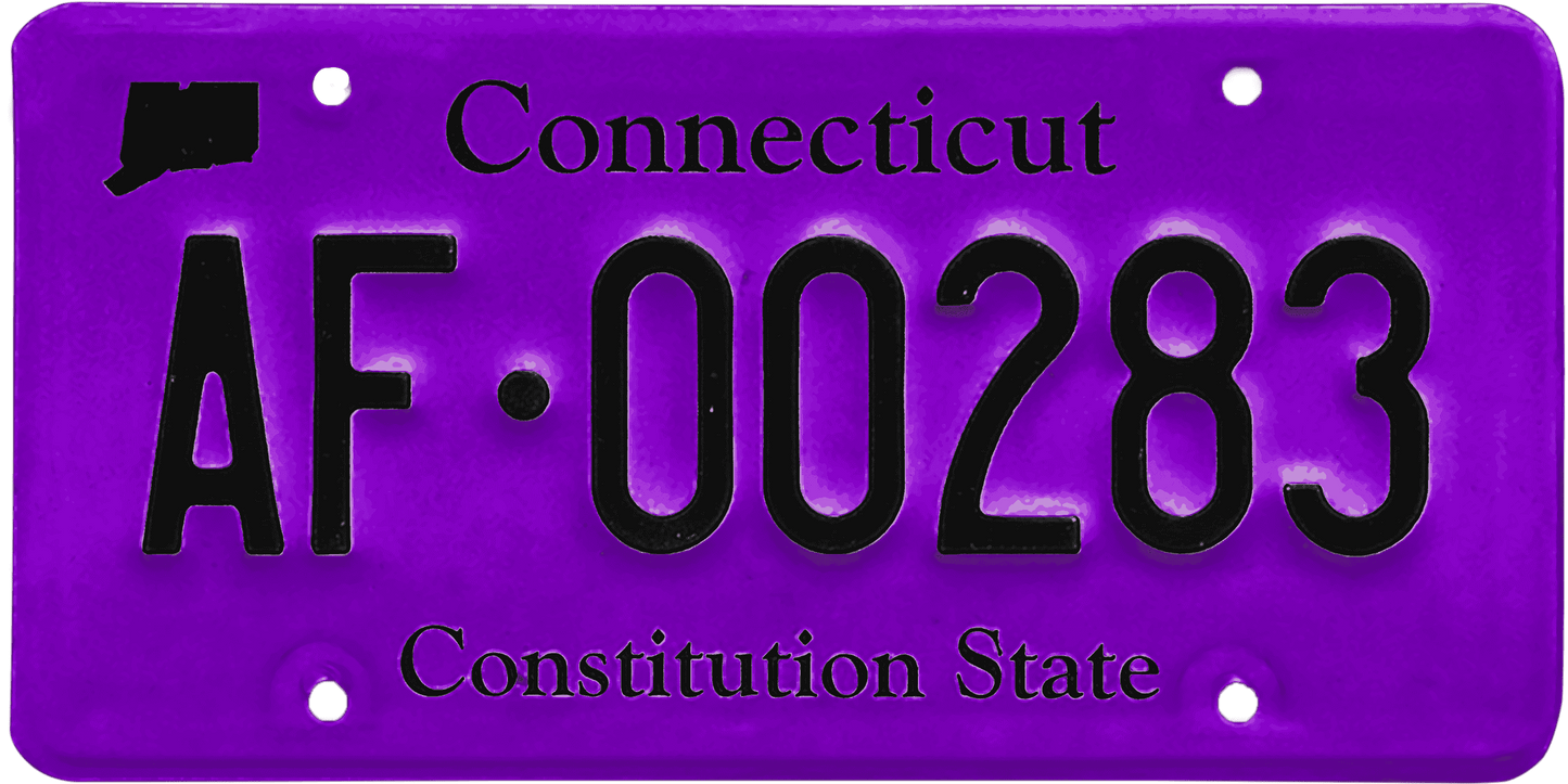 Connecticut License Plate Wrap Kit