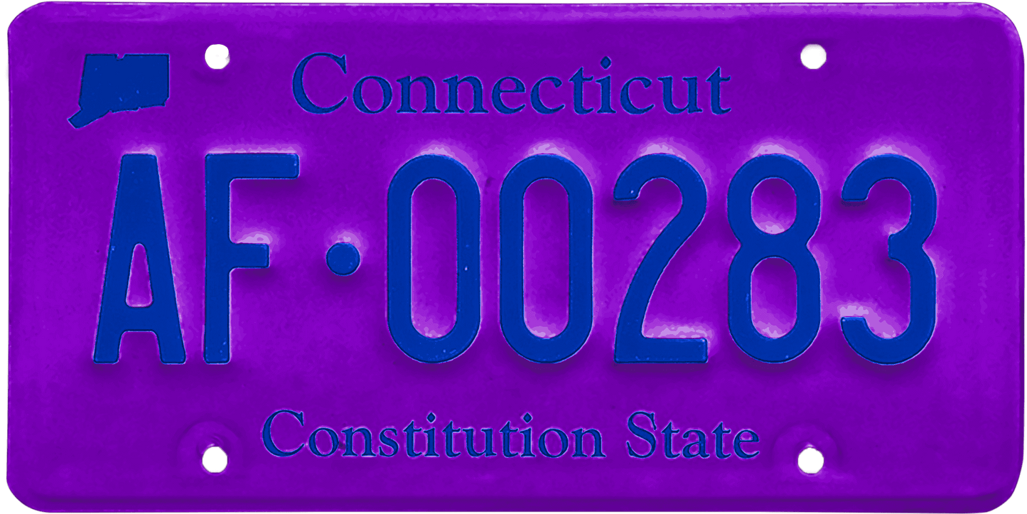 Connecticut License Plate Wrap Kit