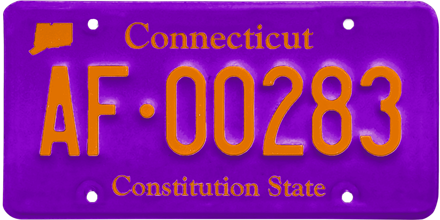 Connecticut License Plate Wrap Kit