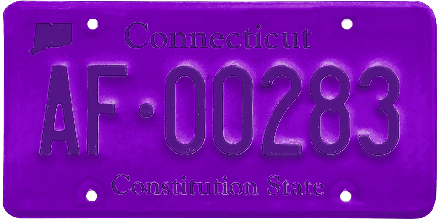 Connecticut License Plate Wrap Kit