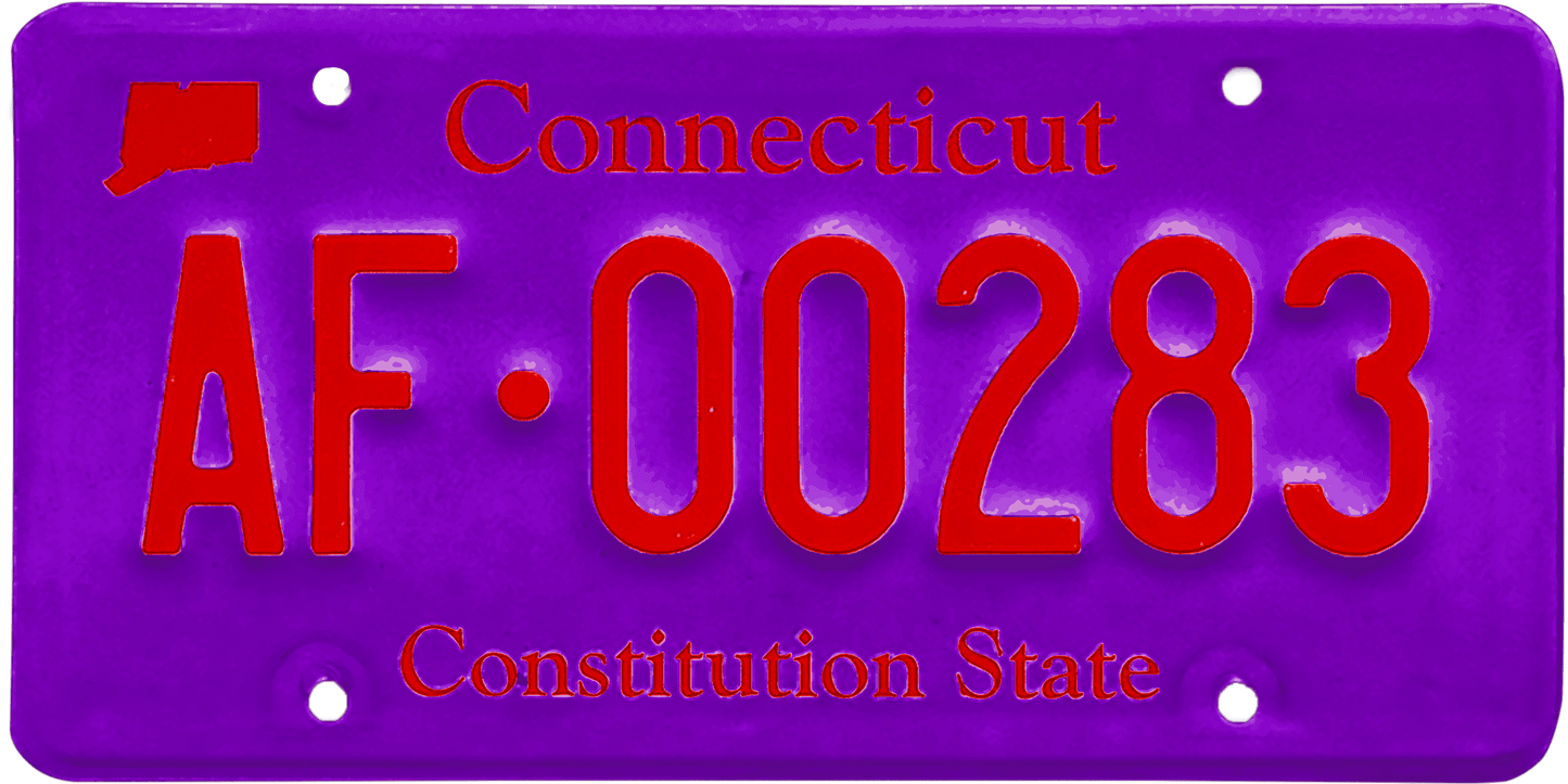 Connecticut License Plate Wrap Kit