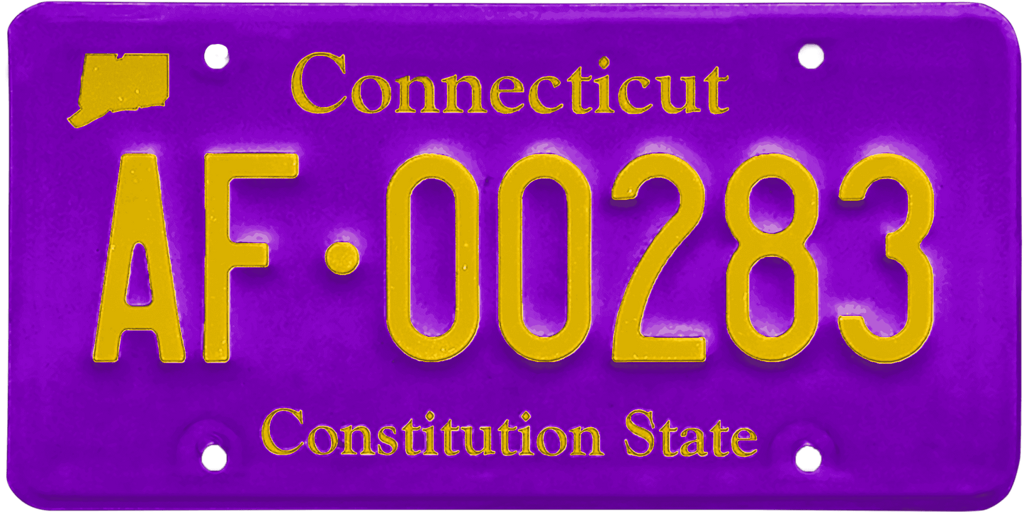 Connecticut License Plate Wrap Kit