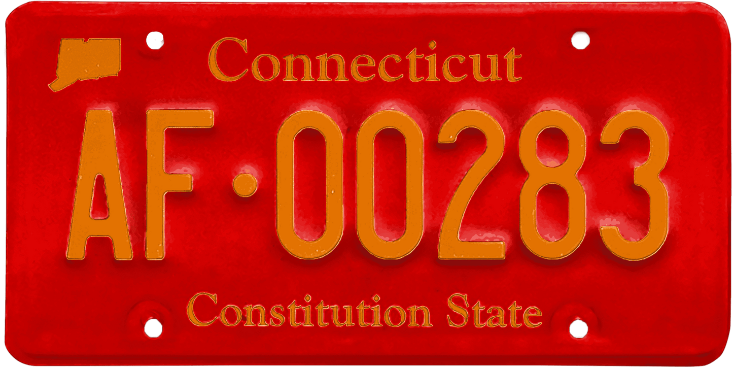 Connecticut License Plate Wrap Kit