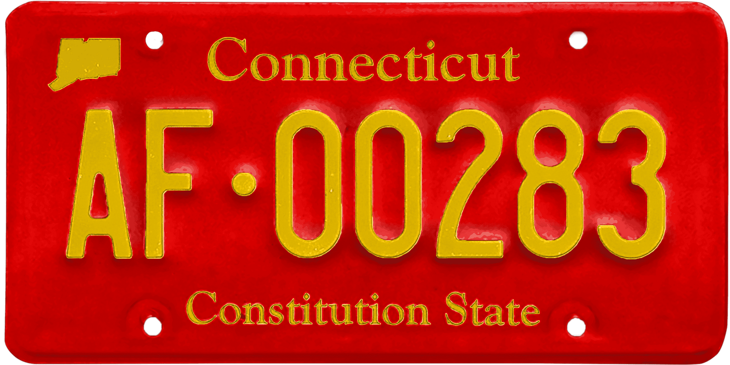 Connecticut License Plate Wrap Kit