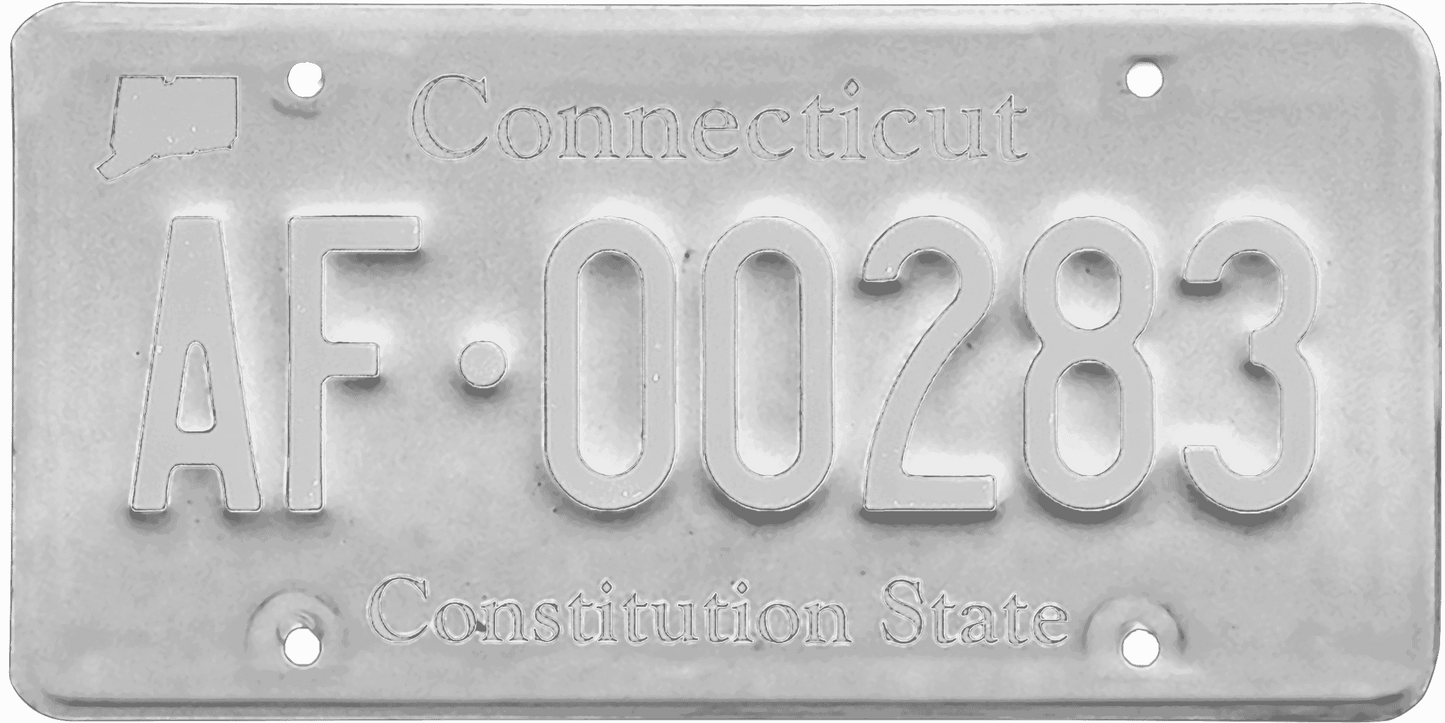 Connecticut License Plate Wrap Kit