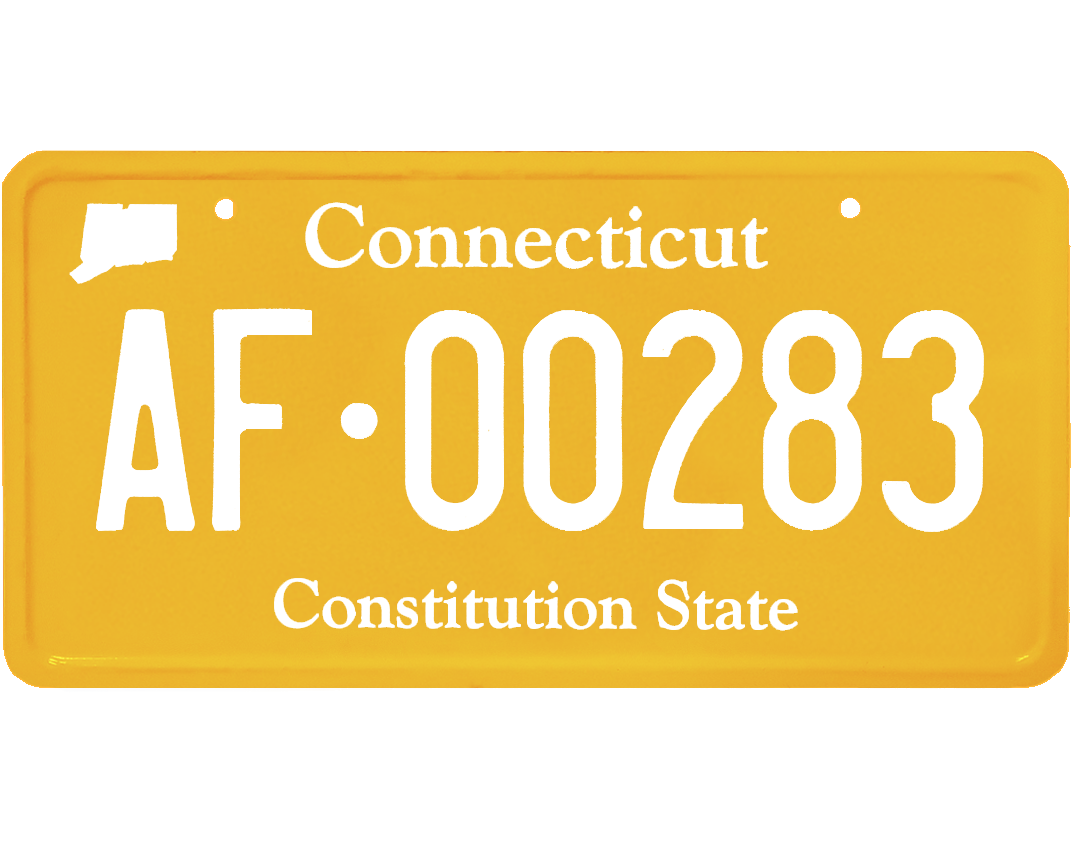 Connecticut License Plate Wrap Kit