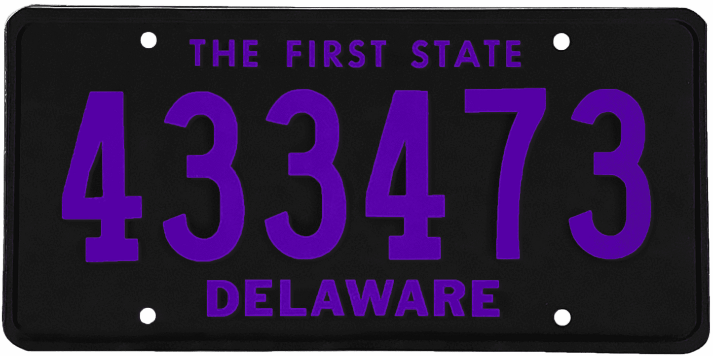 Delaware License Plate Wrap Kit