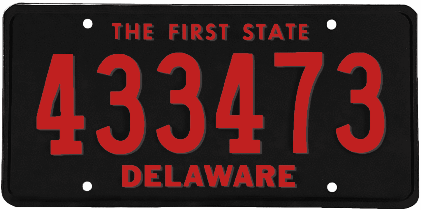 Delaware License Plate Wrap Kit