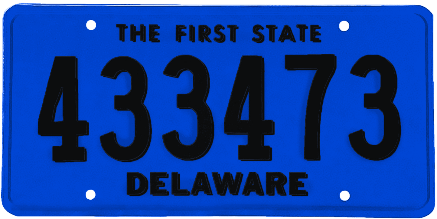 Delaware License Plate Wrap Kit