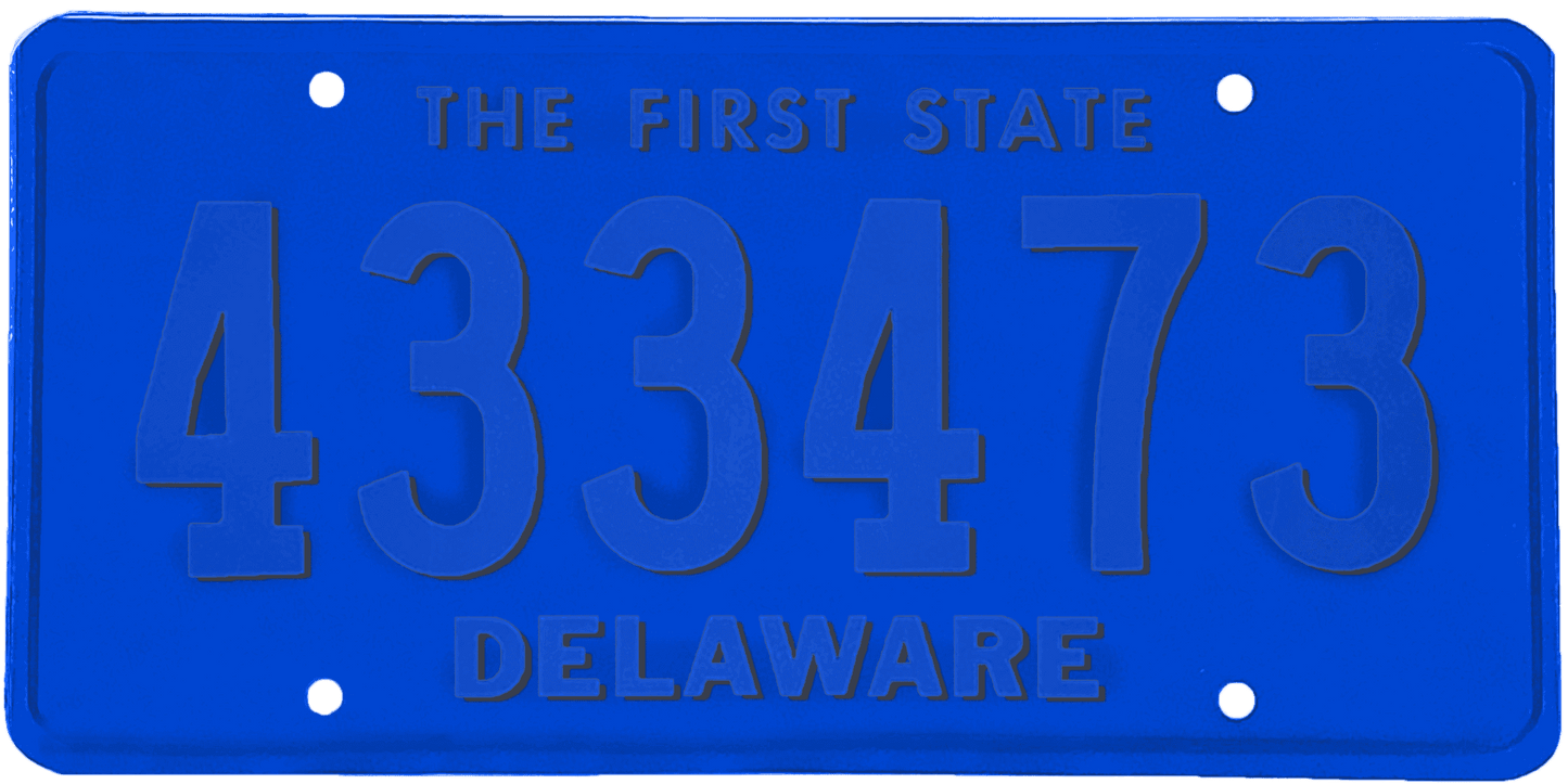 Delaware License Plate Wrap Kit