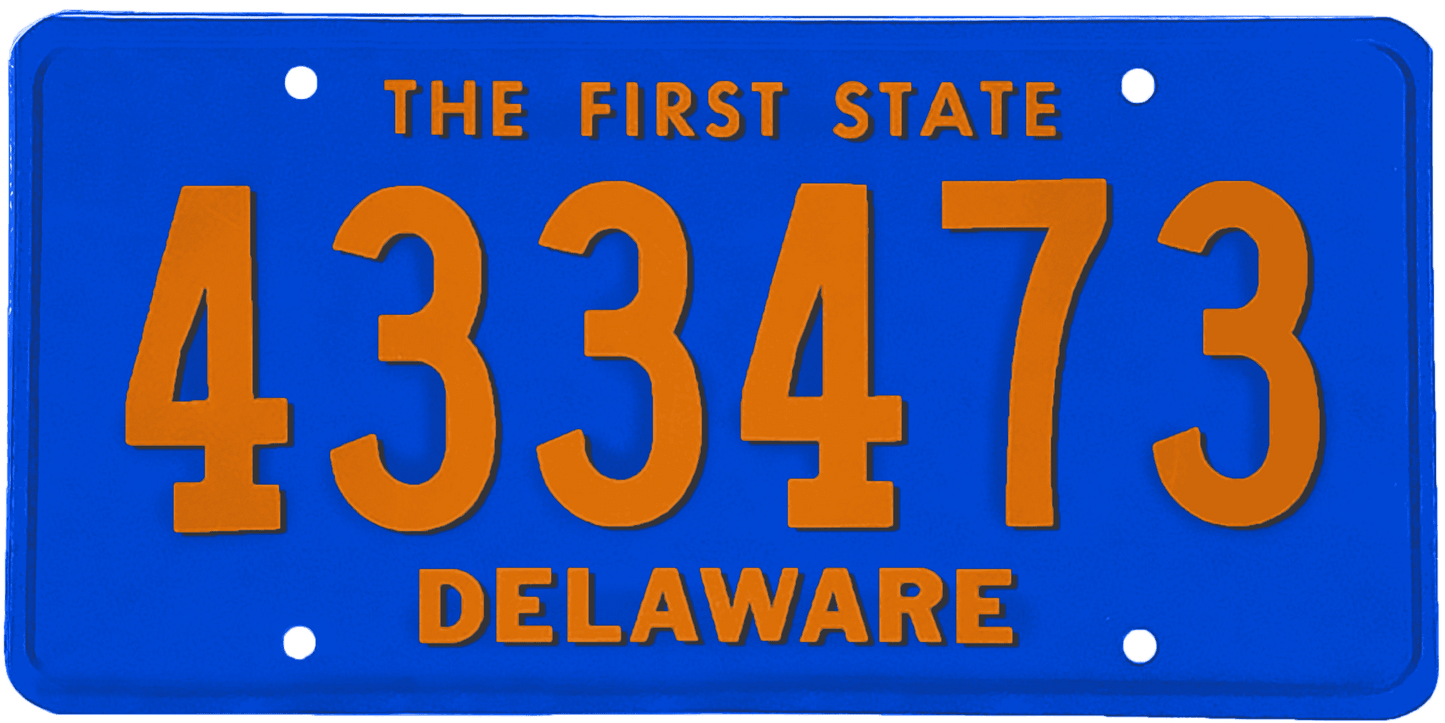 Delaware License Plate Wrap Kit