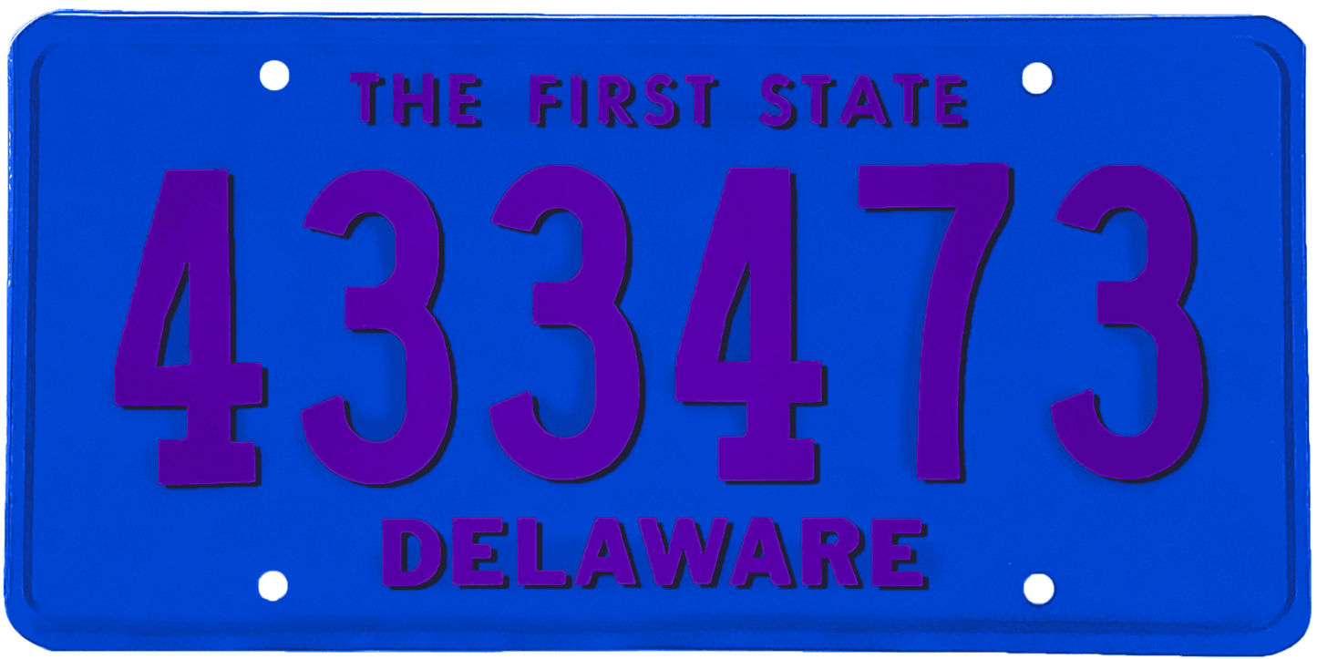 Delaware License Plate Wrap Kit