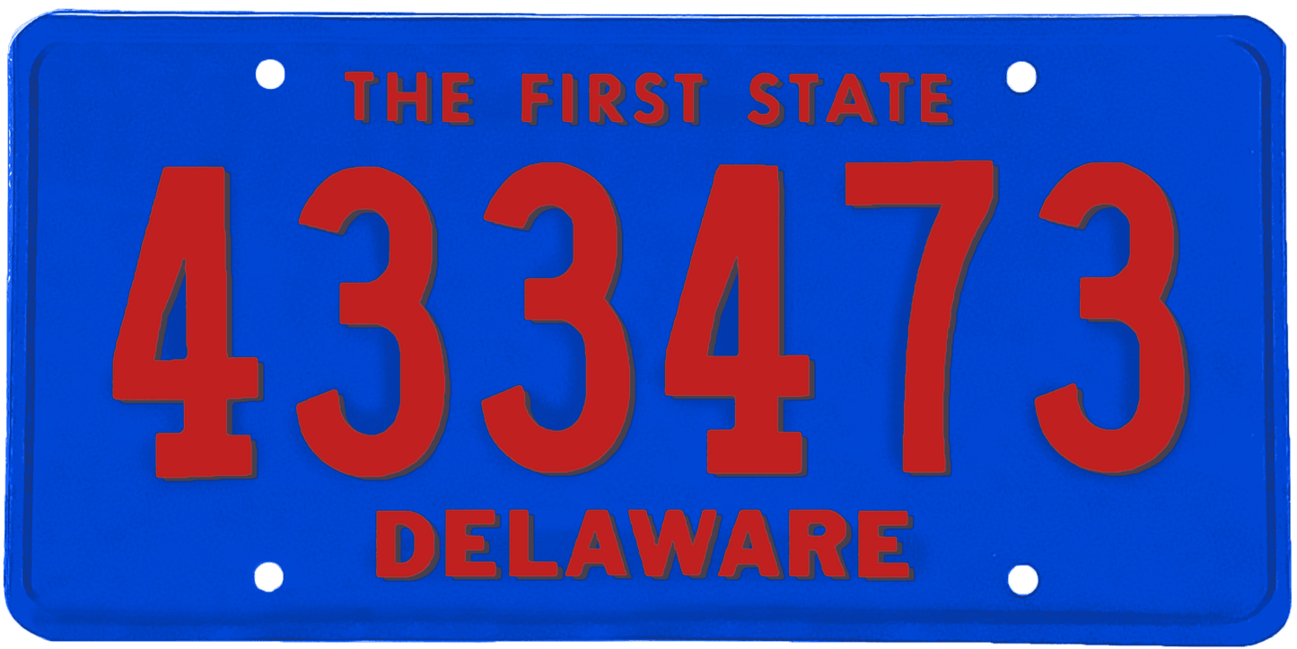 Delaware License Plate Wrap Kit