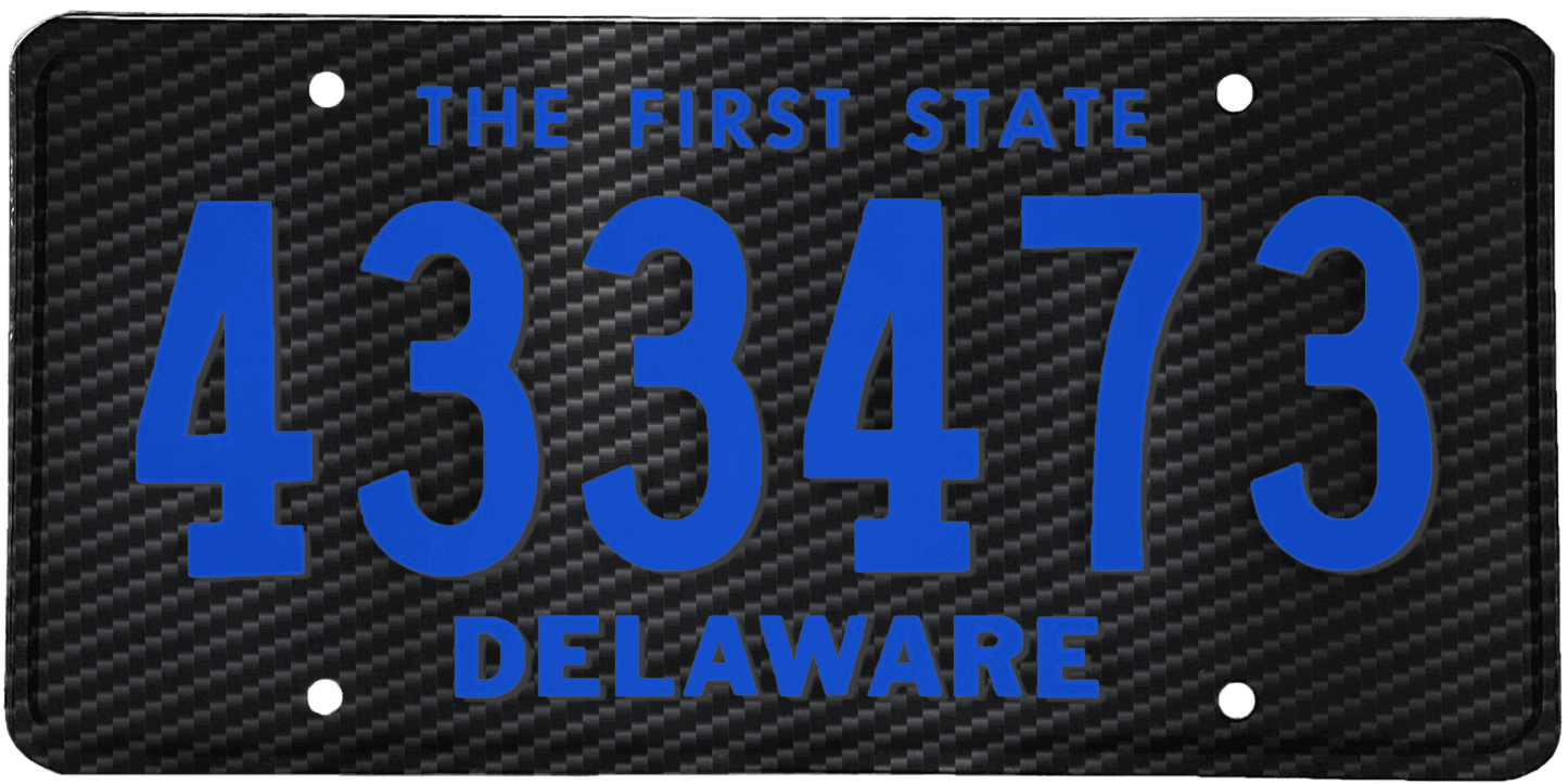 Delaware License Plate Wrap Kit