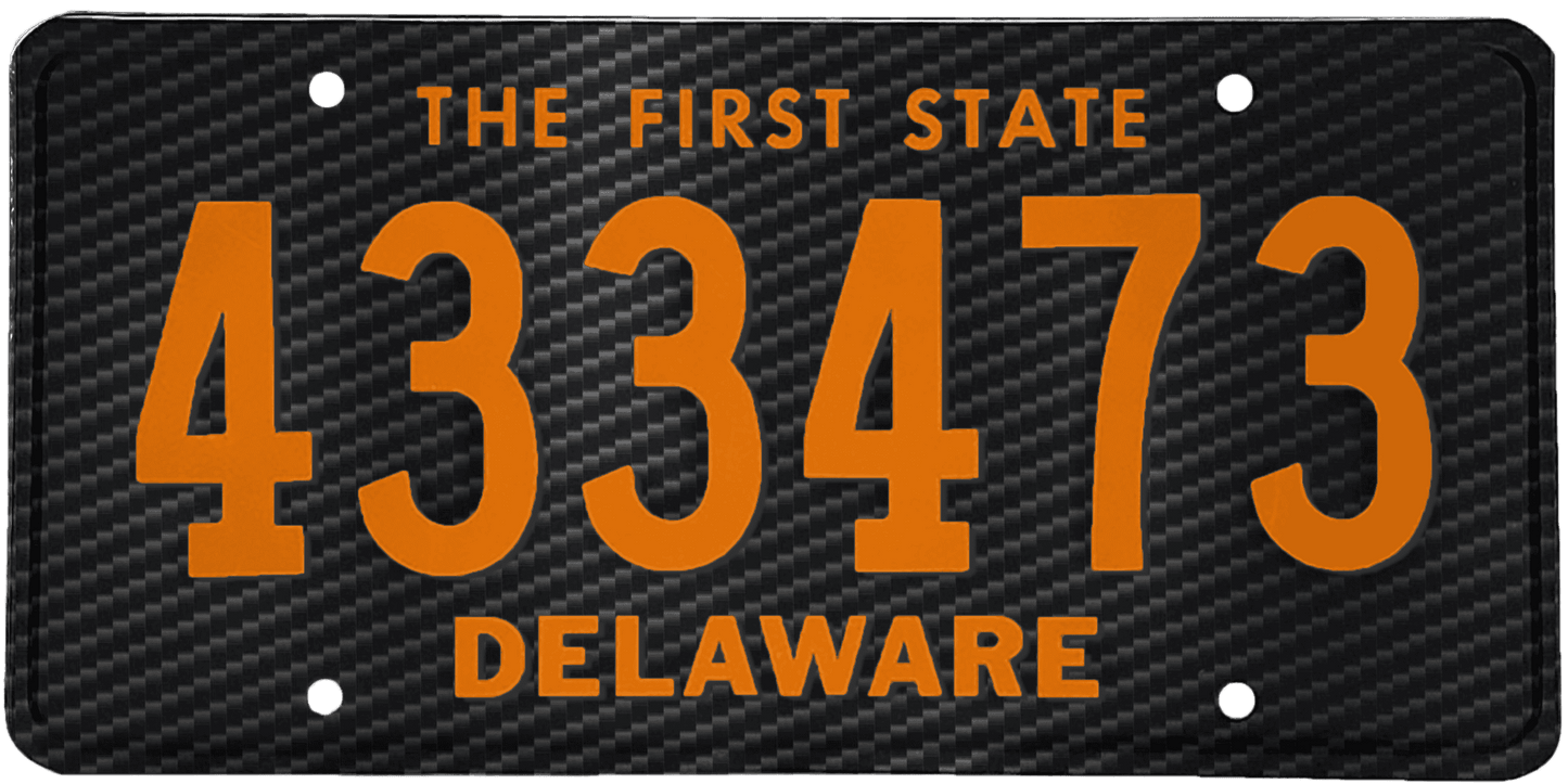 Delaware License Plate Wrap Kit