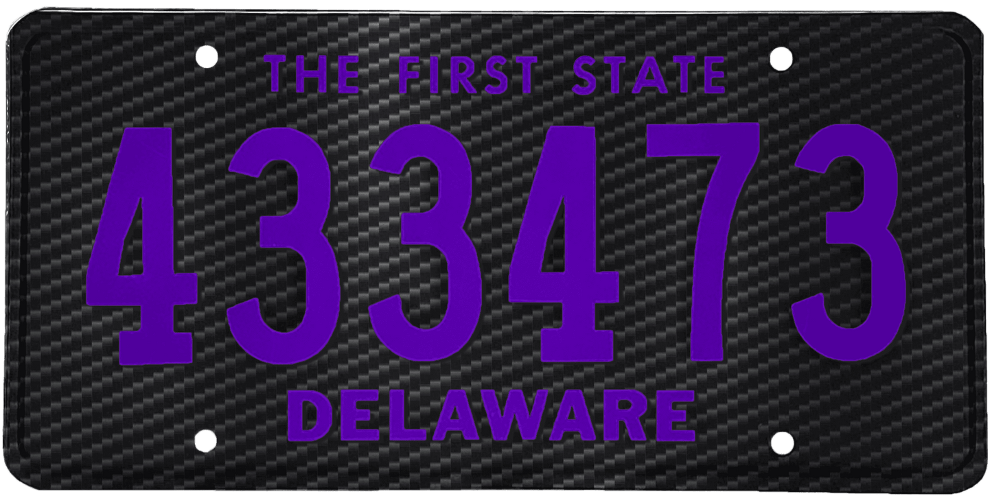 Delaware License Plate Wrap Kit