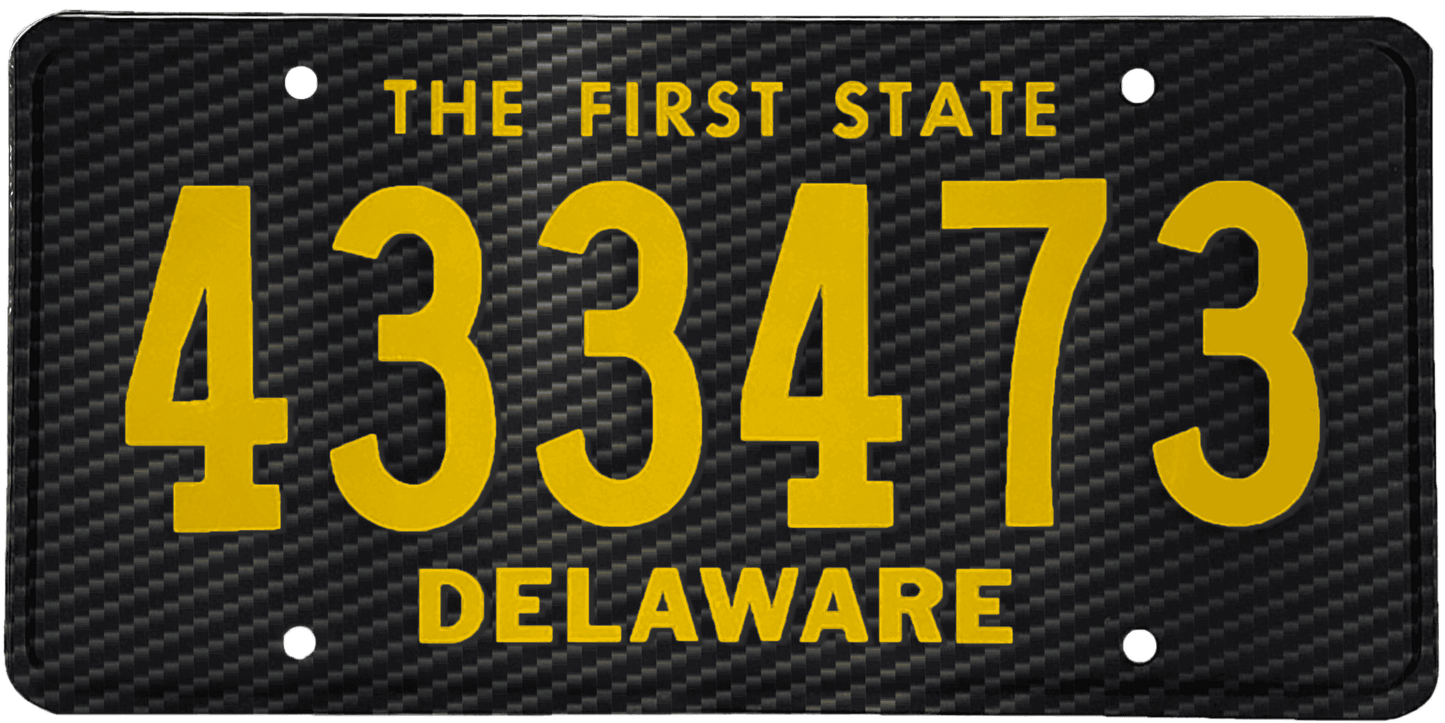 Delaware License Plate Wrap Kit